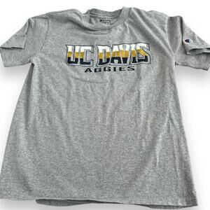 UC Davis Aggies Gray Champions Kids Youth size XL 14-16‎ Short Sleeve College